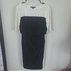 American Living Black and White Midi Dress